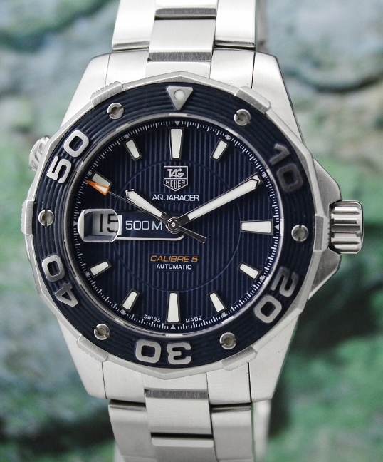 (image for) Tag Heuer Aquaracer 500M Calibre 5 Automatic Watch / WAJ2112